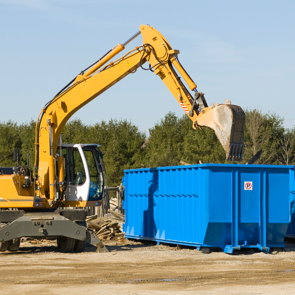 can i choose the location where the residential dumpster will be placed in Addison County VT